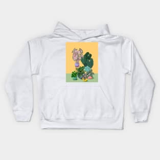 Colourful House Plants 4 Kids Hoodie